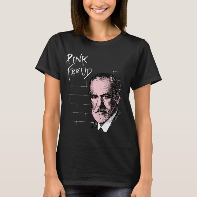 T-shirt Freud rose Sigmund Freud (Devant)