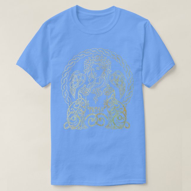T-shirt Freya Goddess Freyja Viking Norse Mythology Celtic (Design devant)