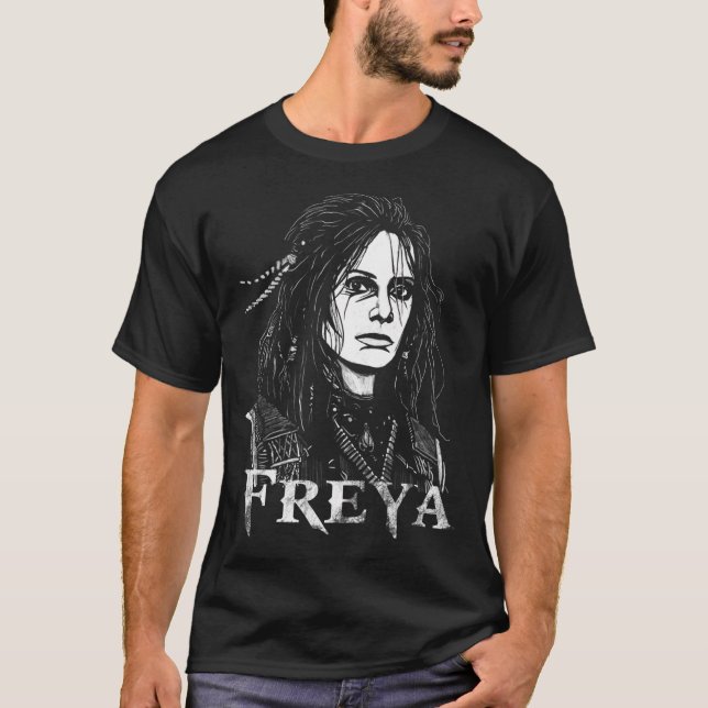 T-shirt Freya la déesse de l'amour fertilité (Devant)