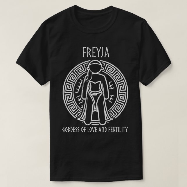T-shirt Freya Viking Cadeaux Dieux nordiques Mythologie no (Design devant)
