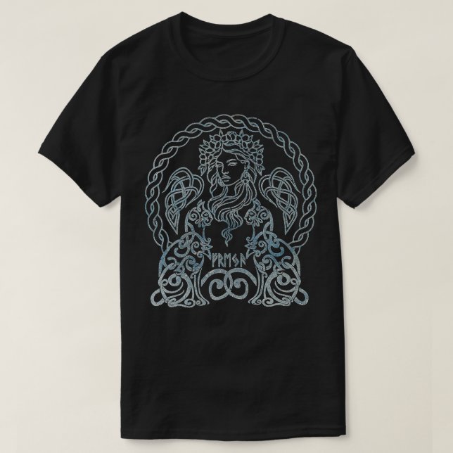 T-shirt Freya Viking déesse Freyja Norse Mythologie Celtiq (Design devant)
