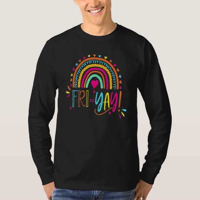 T-shirt Fri Yay Enseignant Tee - shirt Week-End Enseignant (Devant)