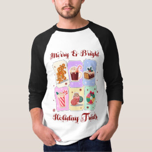 T-shirt Friandises de fêtes joyeuses et lumineuses Dessert