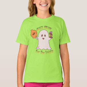 T-shirt Friandises d'Halloween Fantômes et Sucreries