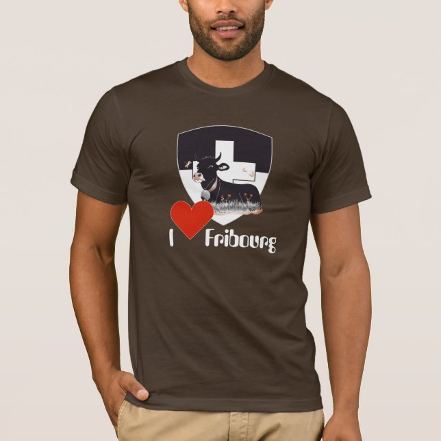 T-shirt Fribourg / Fribourg Suisse (Devant)