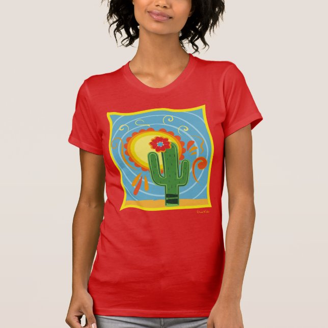 T-shirt Frida Kahlo Cactus Graphic (Devant)