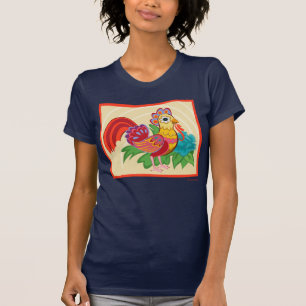 T-shirt Frida Kahlo Chicken Graphic