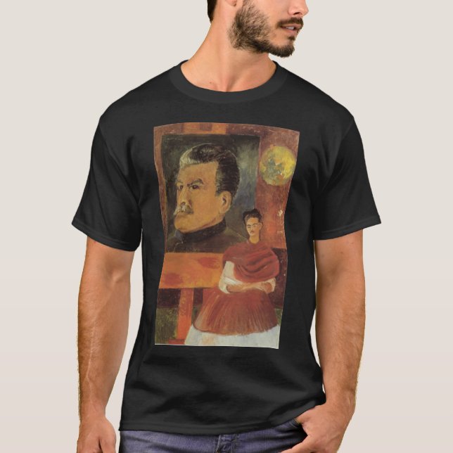 T-shirt Frida Kahlo Communiste Staline Peindre T- Essentie (Devant)