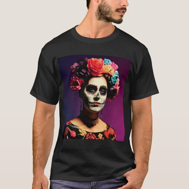 T-shirt Frida Kahlo | El Día de los Muertos (Devant)