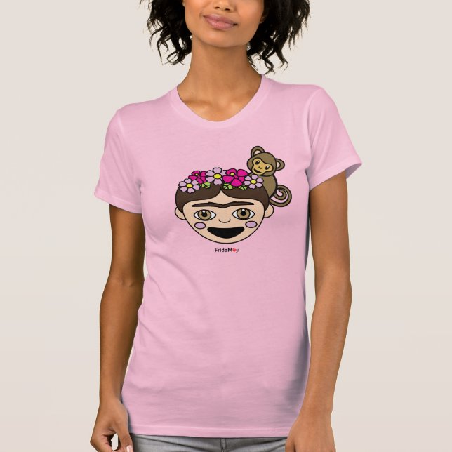 T-shirt Frida Kahlo | FridaMoji - Happy Frida (Devant)