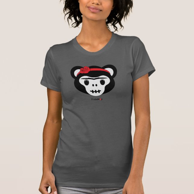 T-shirt Frida Kahlo| FridaMoji - Jour du singe mort (Devant)