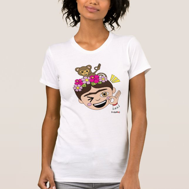 T-shirt Frida Kahlo | FridaMoji - Un OK (Devant)