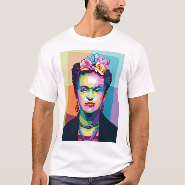 T-shirt Frida Kahlo in WPAP (Devant)