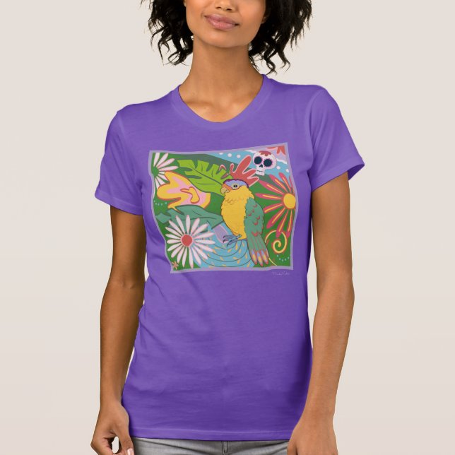 T-shirt Frida Kahlo Parrot Graphic (Devant)