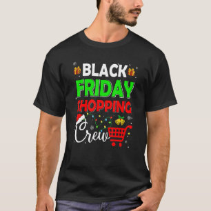 T-shirt Friday Shopping Crew Christmas Lights Black Shoppi