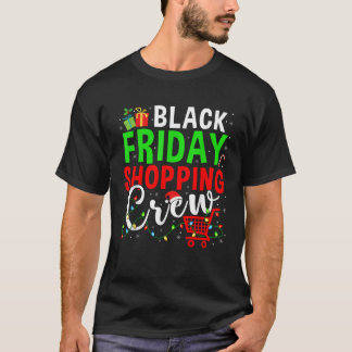 T-shirt Friday Shopping Crew Christmas Lights Black Shoppi