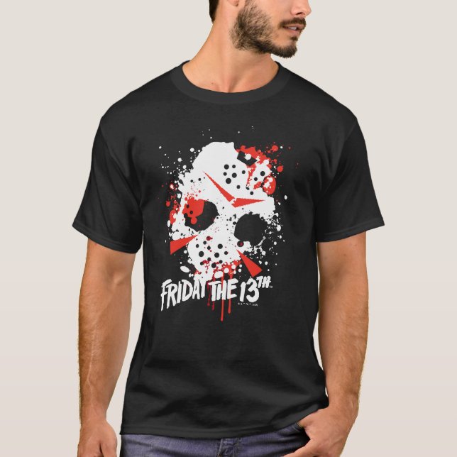 T-shirt Friday | Splatter hockey mask (Devant)