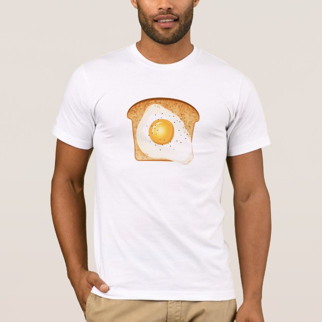 T-shirt Fried egg on toast (Devant)