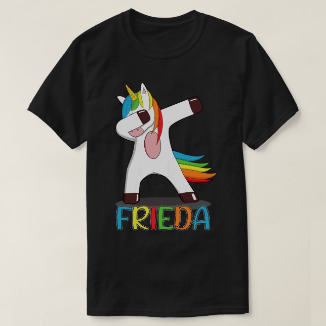 T-shirt Frieda Prénom Frieda Coloring Un (Design devant)