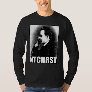 T-shirt Friedrich Nietzsche Antichrist Ntchrst Funny Meme