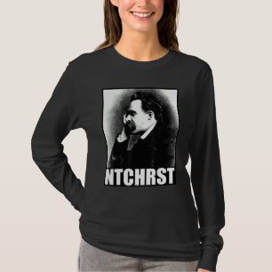 T-shirt Friedrich Nietzsche Antichrist Ntchrst Funny Meme