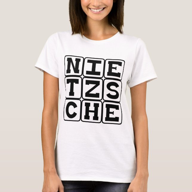 T-shirt Friedrich Nietzsche, philosophe (Devant)