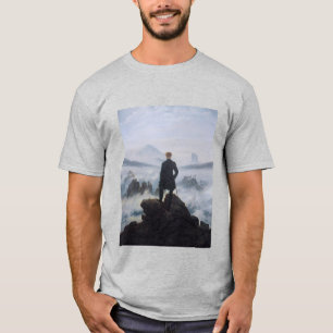 T-shirt Friedrich's Wanderer au-dessus de la mer de brouil