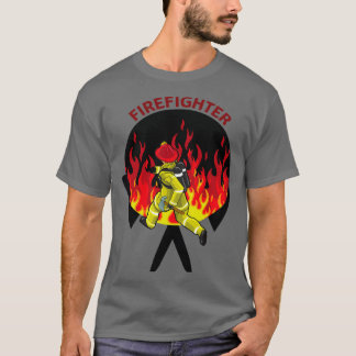 T-shirt Friefighter qui court pour sauver la vie