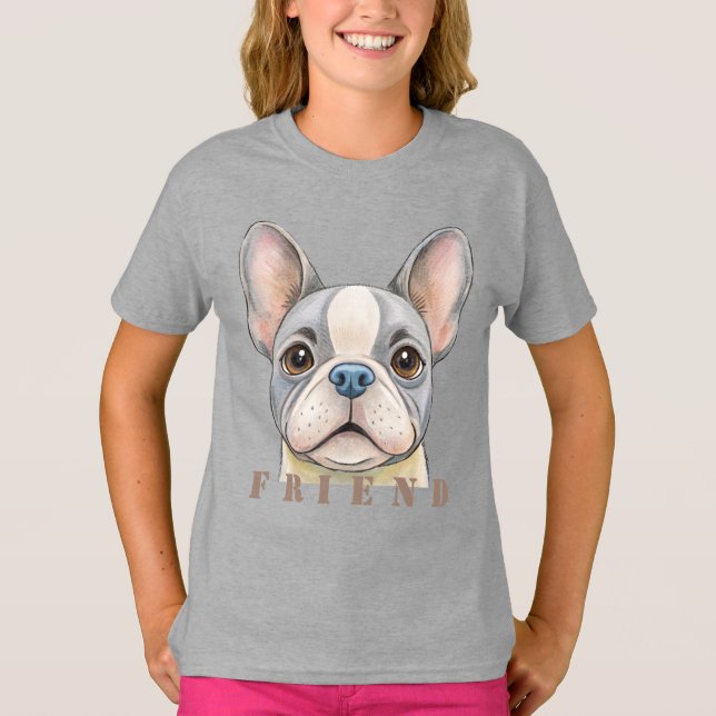 T-shirt Friend Bulldog (Devant)