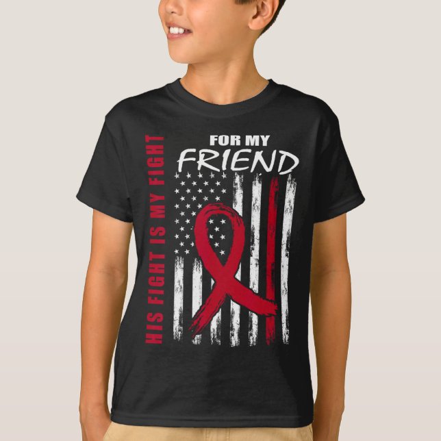 T-shirt Friend Multiple Myeloma Awareness American Flag Pr (Devant)