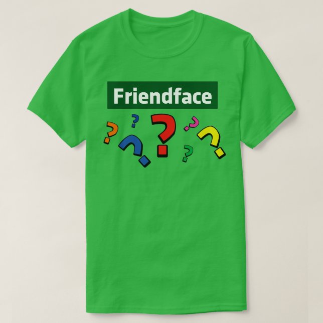 T-shirt Friendface Question Marks (Design devant)