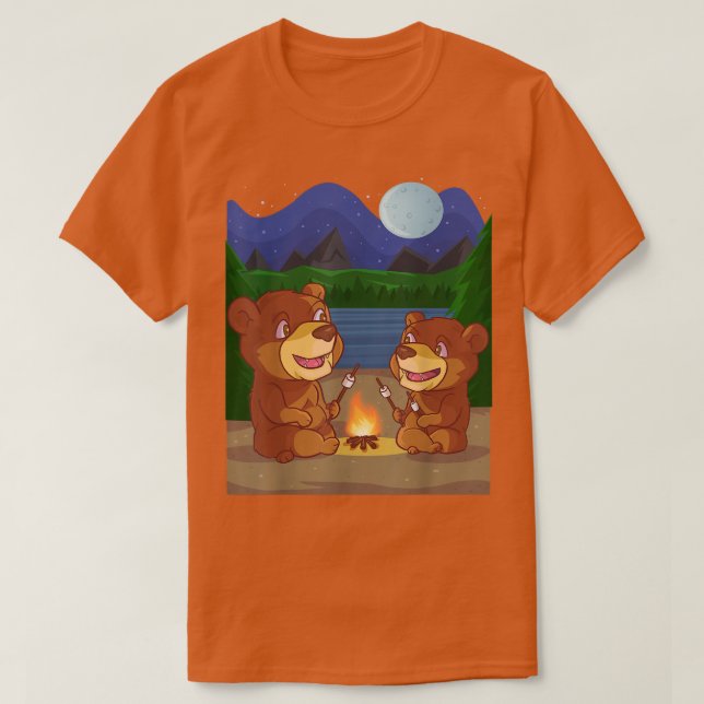 T-shirt Friendly Brown Bear  (Design devant)