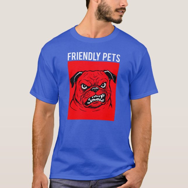 T-shirt Friendly Pets (Devant)