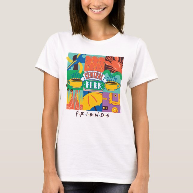 T-shirt FRIENDS™ | Central Perk Graphique Vibrant (Devant)