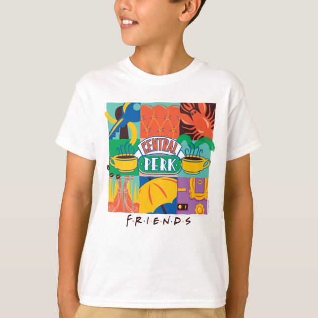 T-shirt FRIENDS™ | Central Perk Graphique Vibrant (Devant)