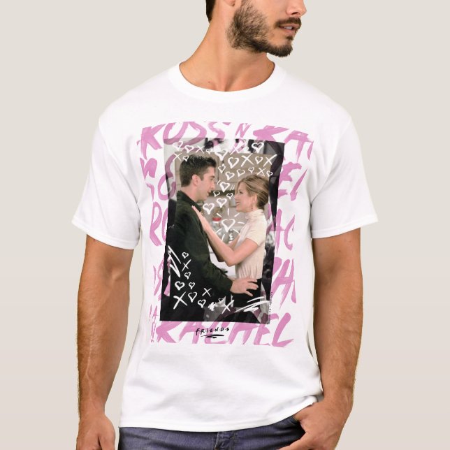T-shirt FRIENDS™| Coeurs Doodled Ross Et Rachel (Devant)