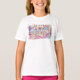 T-shirt FRIENDS™ Dessin animé d'appartement