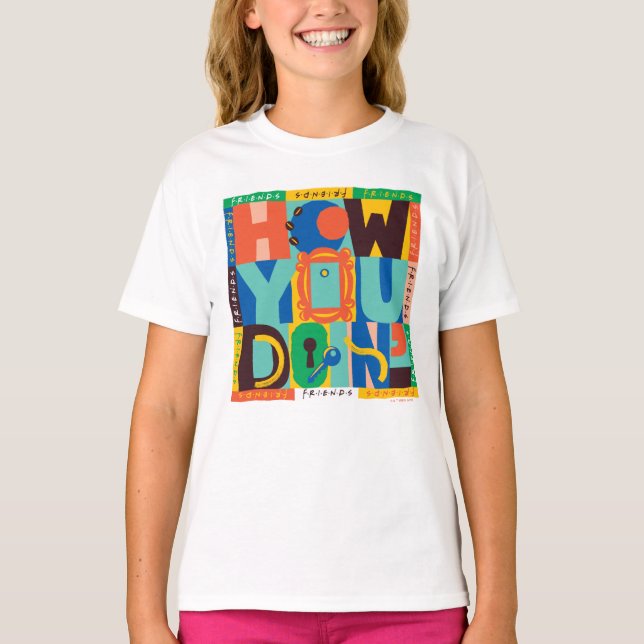 T-shirt FRIENDS™ | How You Doin' - Graphisme Vif (Devant)