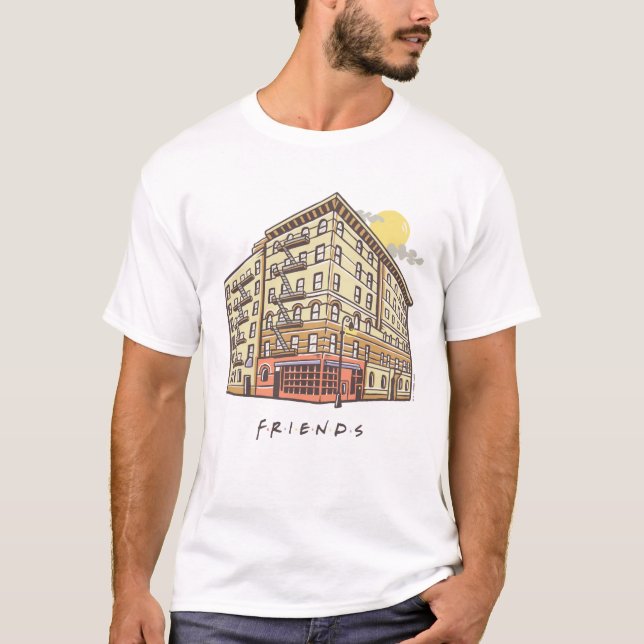 T-shirt FRIENDS™ | L'immeuble de l'appartement de Monica (Devant)