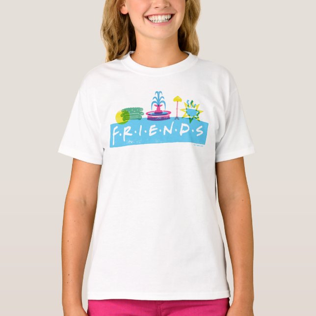 T-shirt FRIENDS™ | Logo avec icônes (Devant)