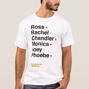 T-shirt FRIENDS™ Noms des personnages 2