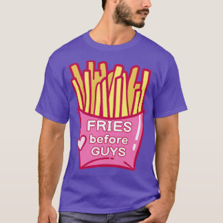 T-shirt Fries avant les gars II Valentines Jour