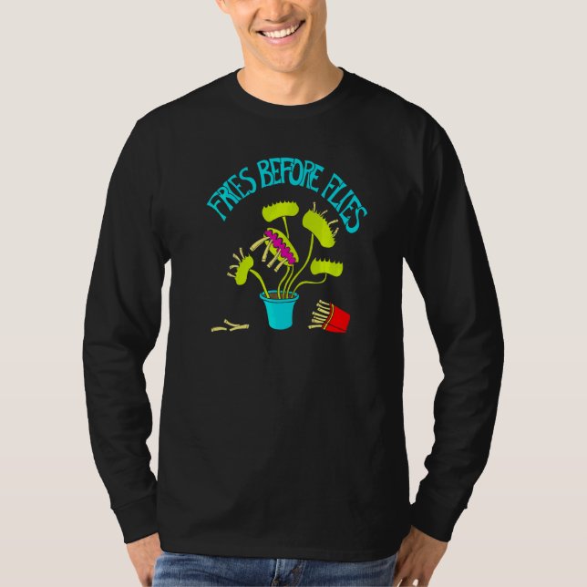 T-shirt Fries avant mouches Vénus Flytrap Graphique (Devant)