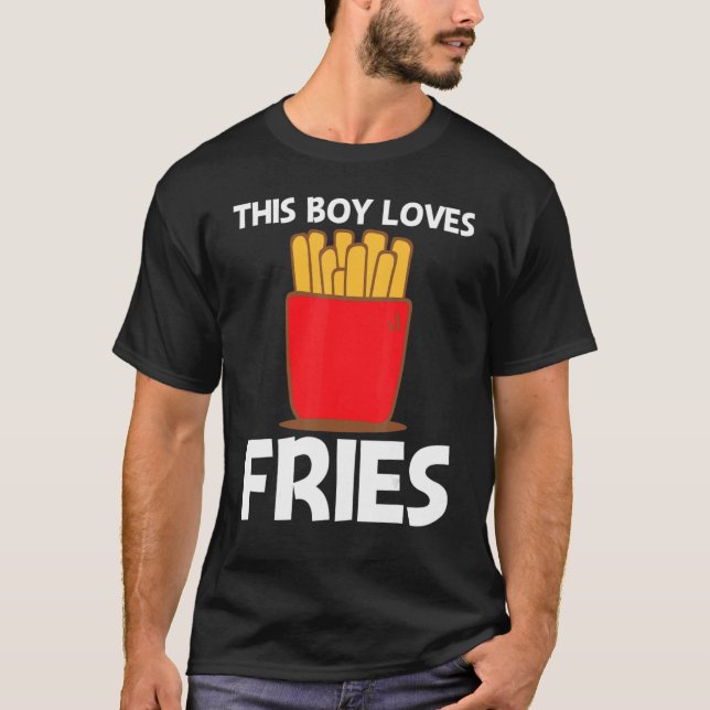 T-shirt Fries cool pour garçons Enfants Restauration rapid (Devant)