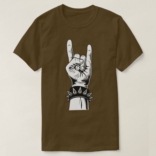 T-shirt Fries Français Fries Fork Metalhand (Design devant)