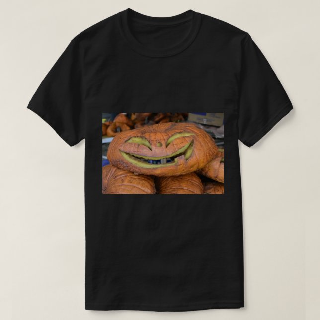 T-shirt Fright Night Studios Citrouilles les plus effrayan (Design devant)
