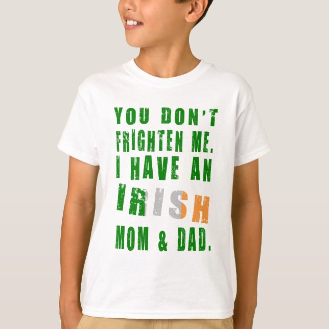 T-shirt Frighten Irish Maman and Papa (Devant)