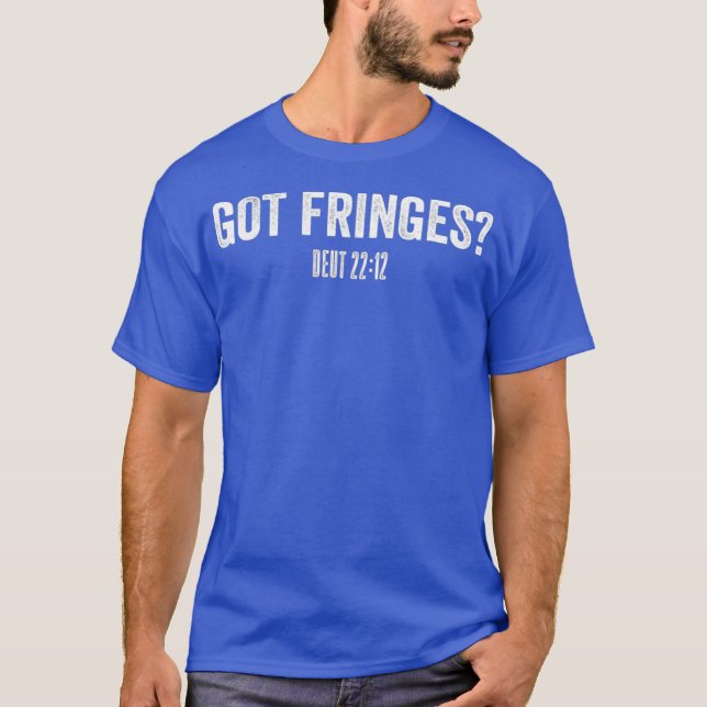 T-shirt Fringes Deutéronome 22 Verse 12 Hebrew Tee (Devant)