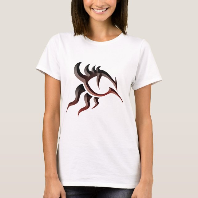 T-shirt Fripes d'oeil de dragon (Devant)