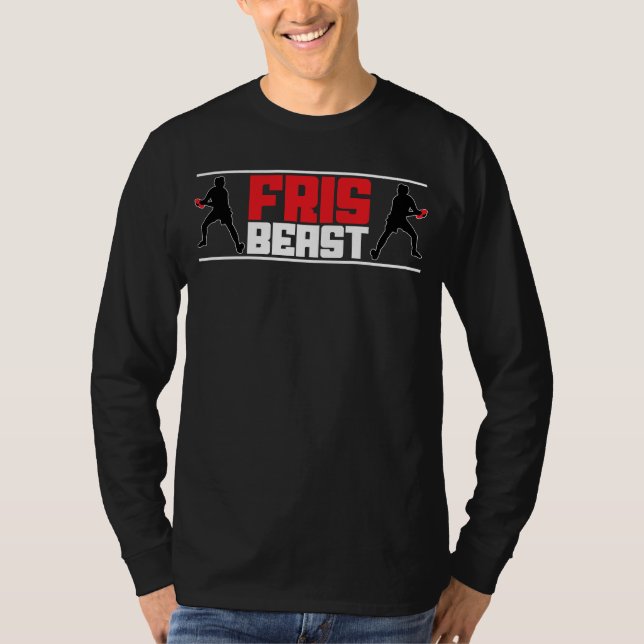 T-shirt Frisbeast Ultimate Frisbee Joueur Équipe Frisbee (Devant)